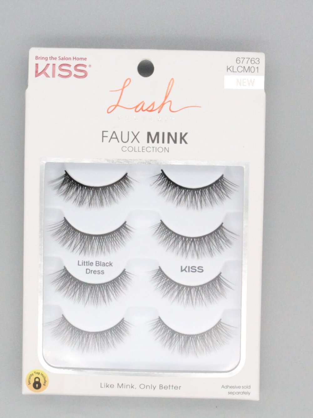 KISS Lash Couture Faux Mink Little Black Dress 4 Pairs KLCM01 Reusable Lashes NE